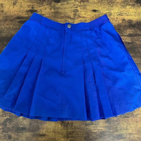 Yonex blue tennis skirt size 67 XXS japanese zip up pleated preppy academia - Picture 3 of 10